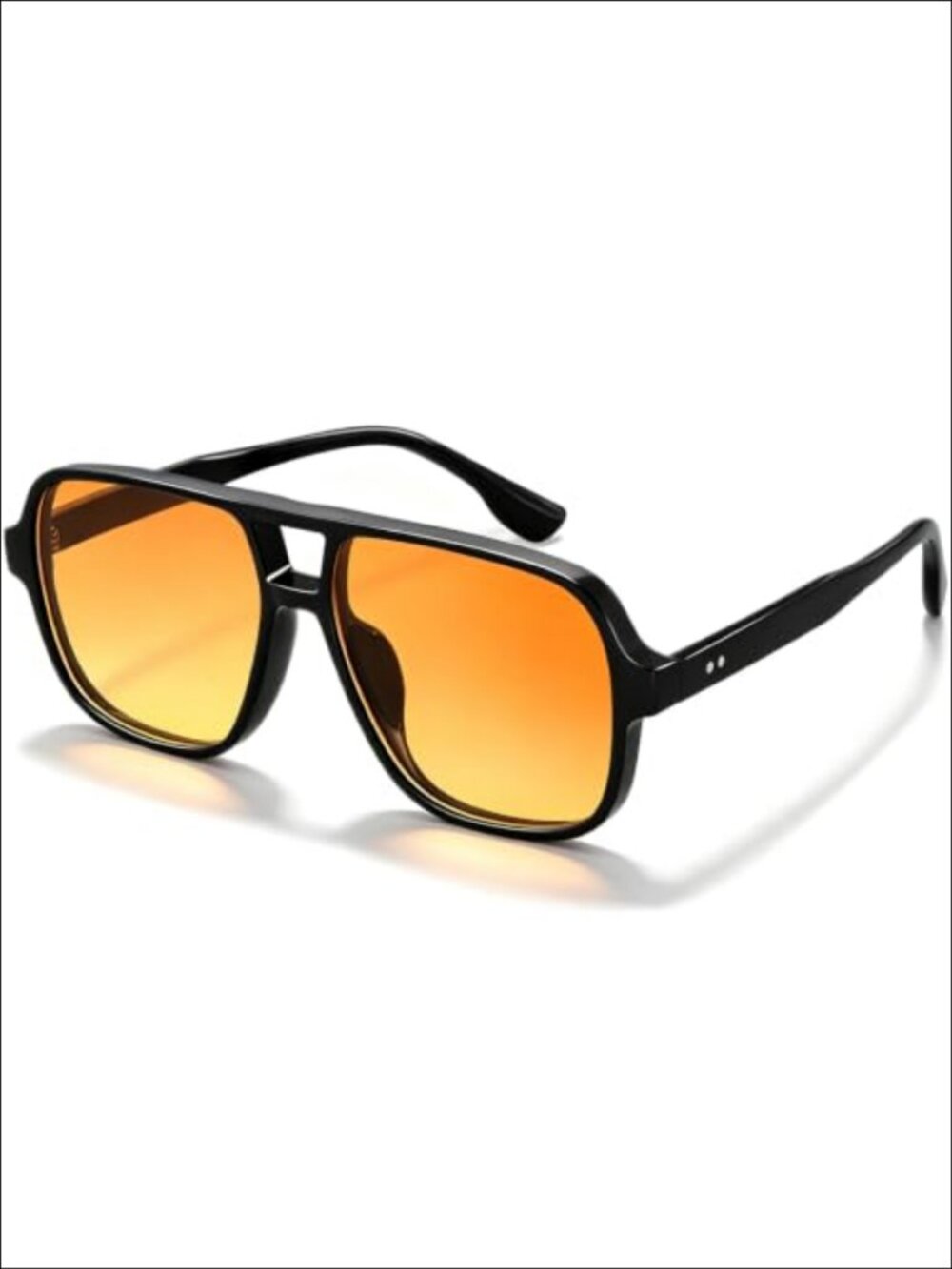 Retro Square Aviator Sunglasses UV400 Tinted Lens Unisex 70s Vintage